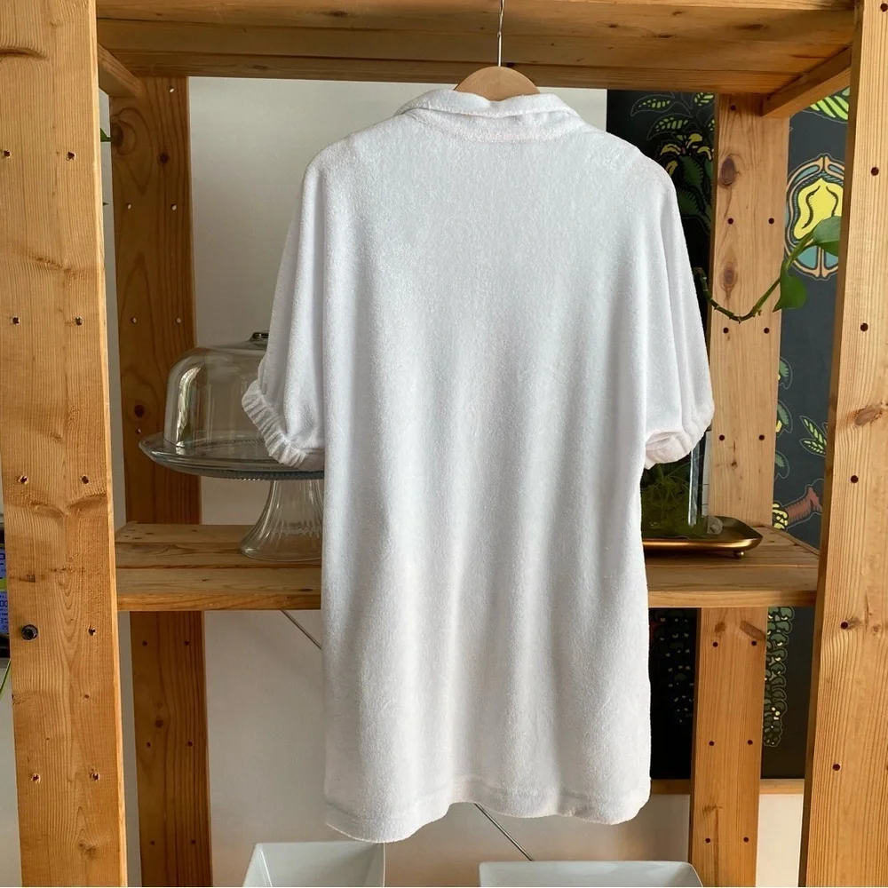 Emily Mccarthy White Terrycloth Lil Poppy Swim Cover Up Dress 4t
